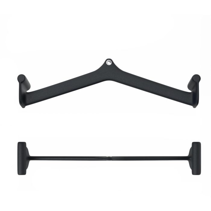 MY PUMPKINS® Lat Pull Down Bar Handle Attachment for Cable Machine Tricep Press Down Bar T-bar V-bar Pulley Cable Machine Attachments Home Gym Fitness Rowing Bars