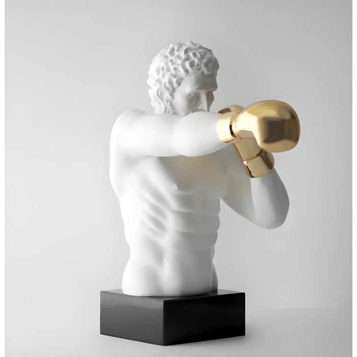 PUMPKINS HOME Retro Boxing Sculpture Statue Sculpture Home Decor resin craft ornament office Decoration