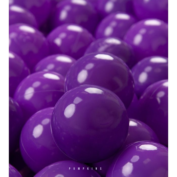 PUMPKINS Bright purple Ocean Fun Balls - 100 Pcs Soft Plastic Balls for Kids - Ideal for Tent, Swim Pit, Pool & Bathtub - 5.5 CM